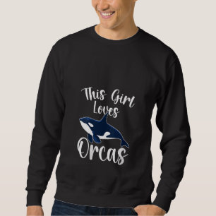 Sudadera Niños Orca Este Chica Ama Las Ballenas Orcas V Ne