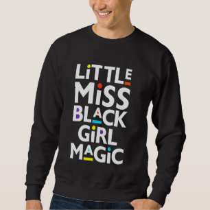 Sudadera Niños Pequeña Miss Chica Negra Magia Melanin Toddl