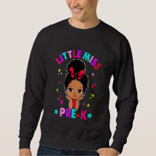 Sudadera Niños Pequeña Miss Chica Negra Preescolar De Vuelt