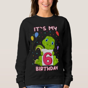 Sudadera Niños Pequeño alineador de cocodrilos 6 cumpleaños