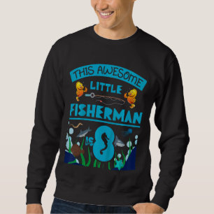 Sudadera Niños Pequeño Pescador Ahora 8 Pescadores Mar 8 Bi