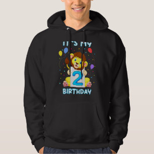 Sudadera Niños Pequeños Leones Segundo cumpleaños Mi cumple