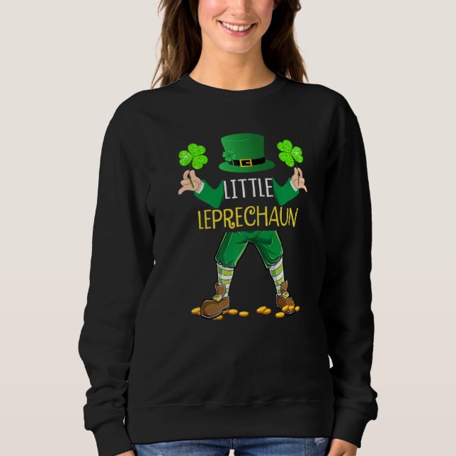 Sudadera Niños Pequeños Leprechaun Niños St Patricks Day Fu (Anverso)