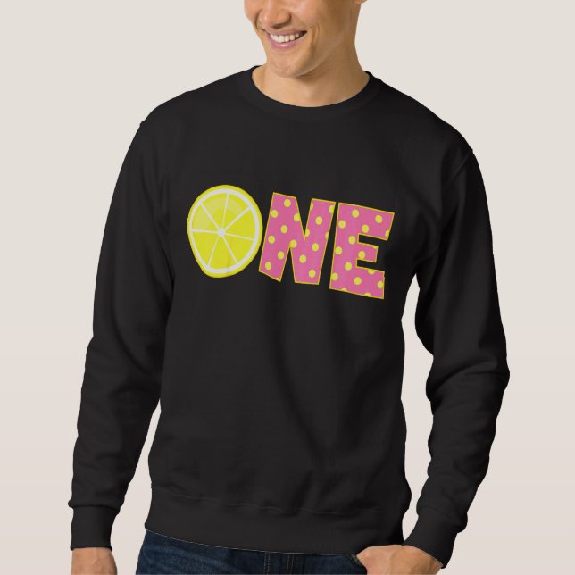 Sudadera Niños Pink Lemonade Primera fiesta de cumpleaños N (Anverso)