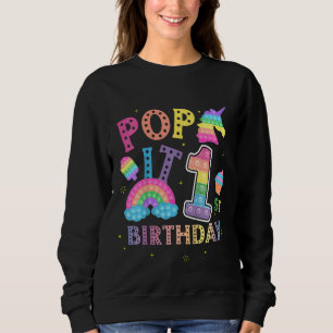 Sudadera Niños Primer cumpleaños Pop 1 año Fiesta de compra