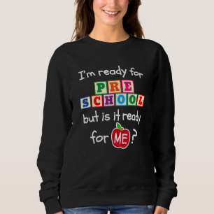 Sudadera Niños Primer Día De Preescolar Hola Niños Chicas