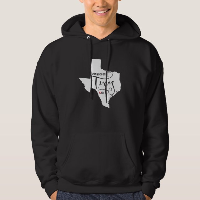 Sudadera Niños Que Alguien En Texas Me Ama (Anverso)