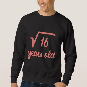Sudadera Niños Raíz Cuadrada De 16 Matemáticas 4 Años Cuart