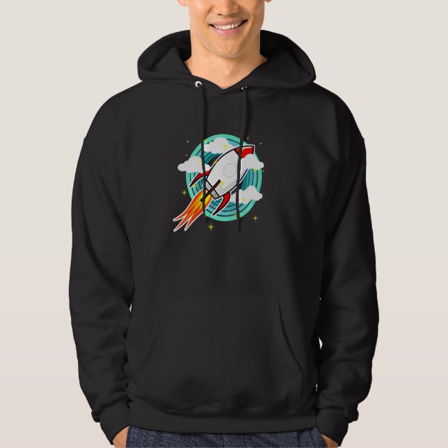 Sudadera Niños Retro De Cohetes Para Astronautas Jóvenes (Anverso)