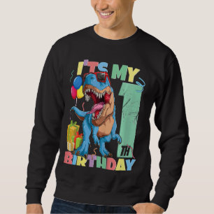 Sudadera Niños Rex Primer Chica de cumpleaños 1 año 2021 Di