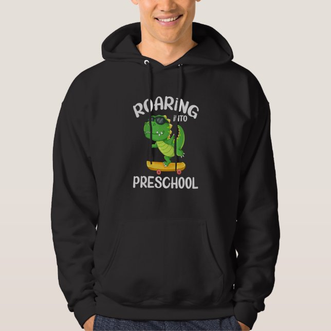 Sudadera Niños Roarando En Dinosaurios Preescolares Rex De  (Anverso)