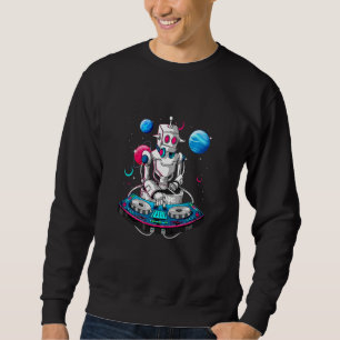 Sudadera Niños Robot En El Espacio Animales De Fiesta Niñ