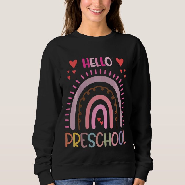 Sudadera Niños saludan a los profesores de arcoiris de pree (Anverso)