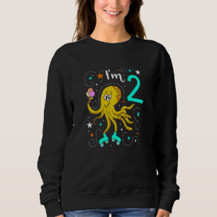 Sudadera Niños Segundo cumpleaños Chica de cumpleaños tengo