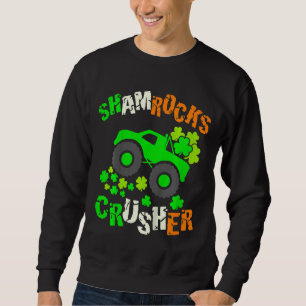 Sudadera Niños Shamrock crusher Monster Truck Irish St Patr