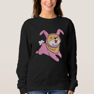 Sudadera Niños Shiba Inu Cstuma de conejo Día de Pascua Per