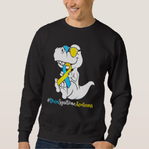 Sudadera Niños Síndrome de Down T Rex Dinosaur Trisomy T2