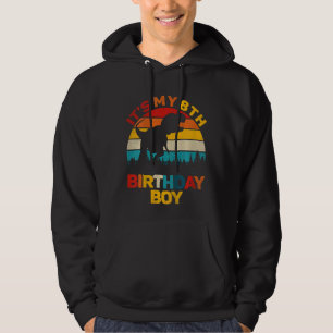 Sudadera Niños son mis ocho años de edad Dinosaur Rex Ocho