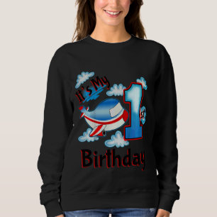 Sudadera Niños Son mis primeros planes de cumpleaños por 1 