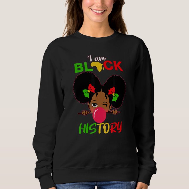 Sudadera Niños Soy Chica de Historia Negra Principito Melan (Anverso)