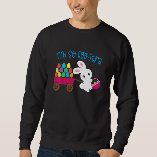 Sudadera Niños Soy tan Huevo Stra Easter Bunny Egg Hunt Bas (Anverso)