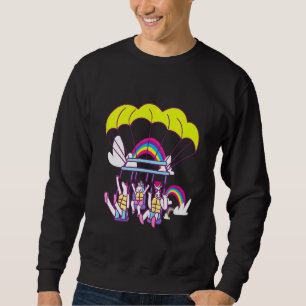 Sudadera Niños Surfing Windsurf Unicornios Califa Gafas de