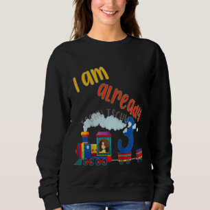 Sudadera Niños Tercer niño de cumpleaños Tractor de 3 años