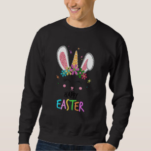 Sudadera Niños unicornio conejito de Pascua Chica de niños