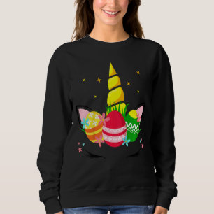 Sudadera Niños unicornios enfrentan disfraz feliz Chica de