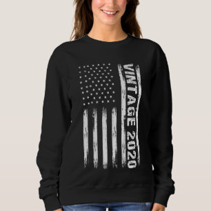 Sudadera Niños Vintage de 2 años de edad 2020 Bandera Estad