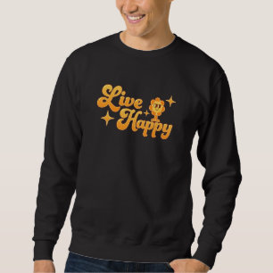 Sudadera Niños Viven Feliz Mensaje Positivo Frase Motivador