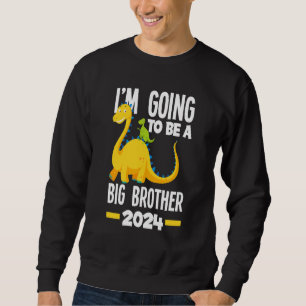 Sudadera Niños Voy a ser un gran hermano dinosaurio 2024