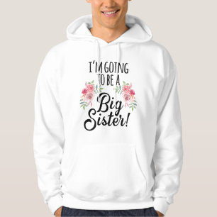 Sudadera Niños Voy A Ser Una Hermana Mayor - Floral Promoci
