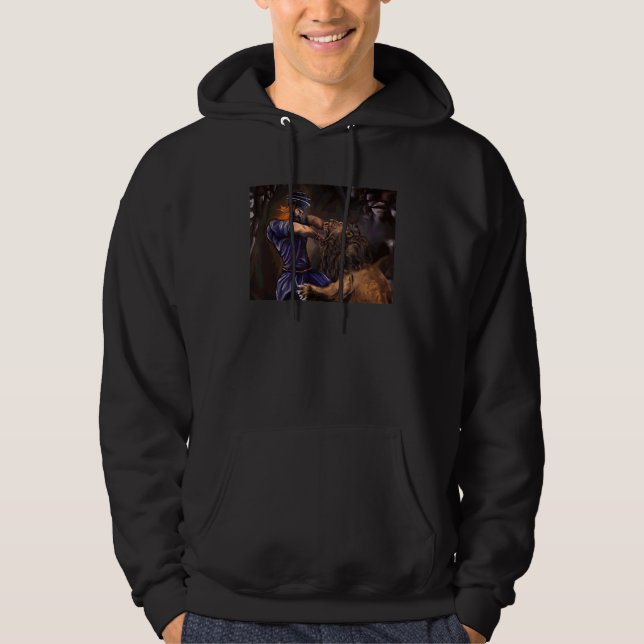 Sudadera Nirbhau Nirvair Sikh Warrior Punjabi Desi Indian T (Anverso)