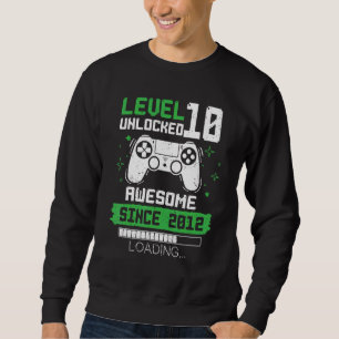 Sudadera Nivel 10 desbloqueado increíble desde 2012 Gamer 1