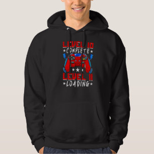 Sudadera Nivel 10 Video Gamer completo 10 cumpleaños 10 año
