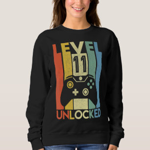 Sudadera Nivel 11 Video Gamer desbloqueado 11º cumpleaños