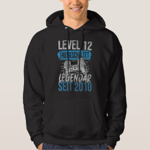 Sudadera Nivel 12 Desbloqueado para el Chica Gamer Boy 12º 