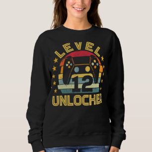 Sudadera Nivel 12 Unlocked Gaming Vintage 12th Birthday