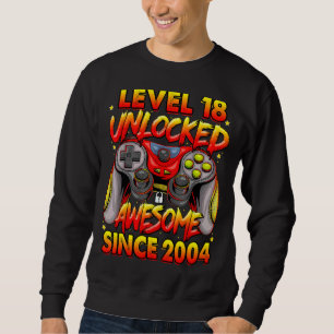 Sudadera Nivel 18 desbloqueado increíble desde 2004 18º cum
