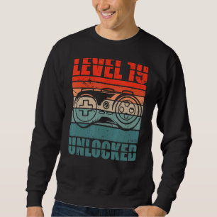 Sudadera Nivel 19 Video Gamer Boy 19 cumpleaños G