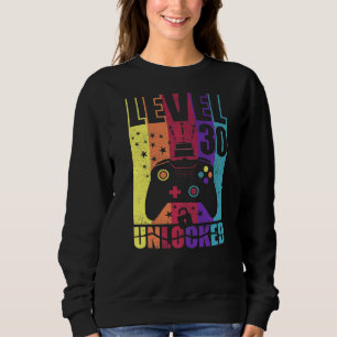 Sudadera Nivel 30 Desbloqueado Nivel de Cumpleaños 30 cumpl