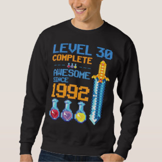 Sudadera Nivel 30 Videojuego desbloqueado 30 cumpleaños Fie