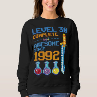 Sudadera Nivel 30 Videojuego desbloqueado 30 cumpleaños Fie