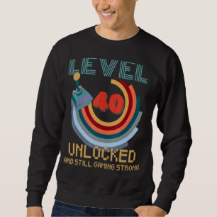 Sudadera Nivel 40 Video Gamer desbloqueado 40 cumpleaños 4