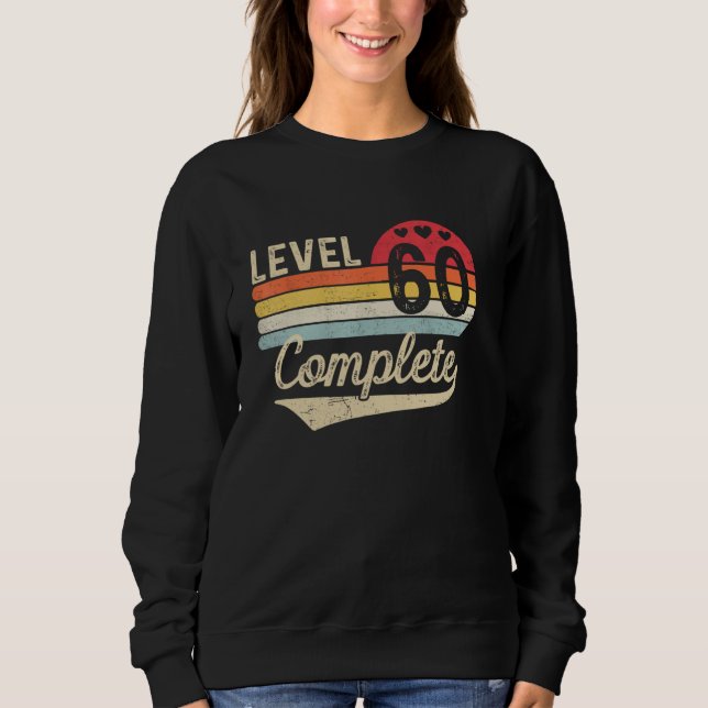 Sudadera Nivel 60 Aniversario Boda 60 (Anverso)