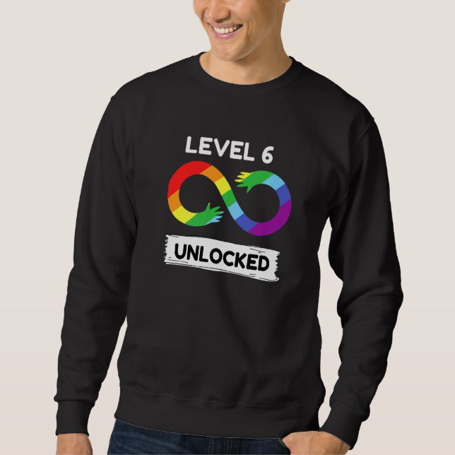 Sudadera Nivel 6 Desbloqueados Autism Awareness Aspergers N (Anverso)