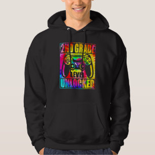 Sudadera Nivel de 2do Grado Desbloqueado Videojuego Tie Dye