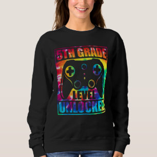 Sudadera Nivel de 5to grado desbloqueado Videojuego de regr