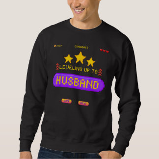 Sudadera Nivel de boda de jugador subiendo a soltero esposo